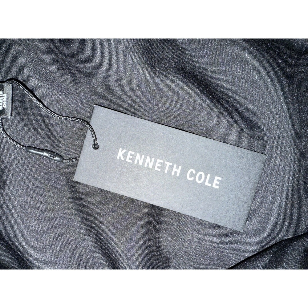 Kenneth Cole Puffer Vest Womens L/XL Black Zip Snap Stand Up Neck NWT $139 - Picture 5 of 11
